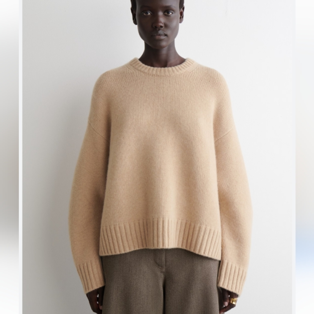 Rag & Bone Camel Cream 100% Cashmere Sweater S